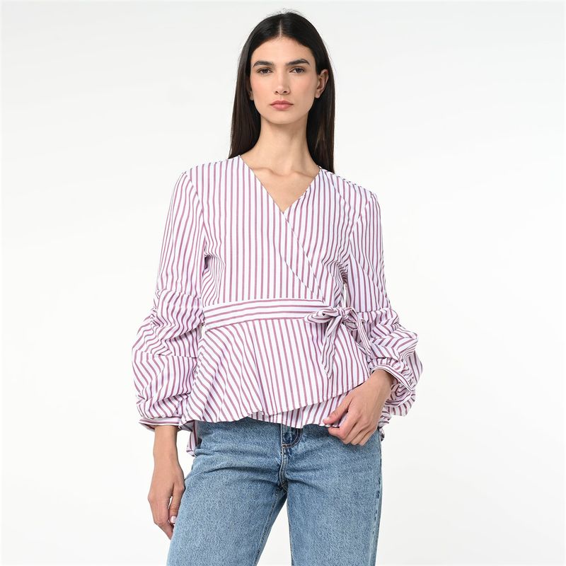 BASEMENT - Blusa Mujer Manga larga de Algodón Basement