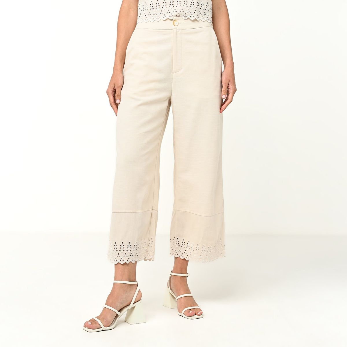 BASEMENT - Pantalón Culotte Mujer Tiro medio Basement