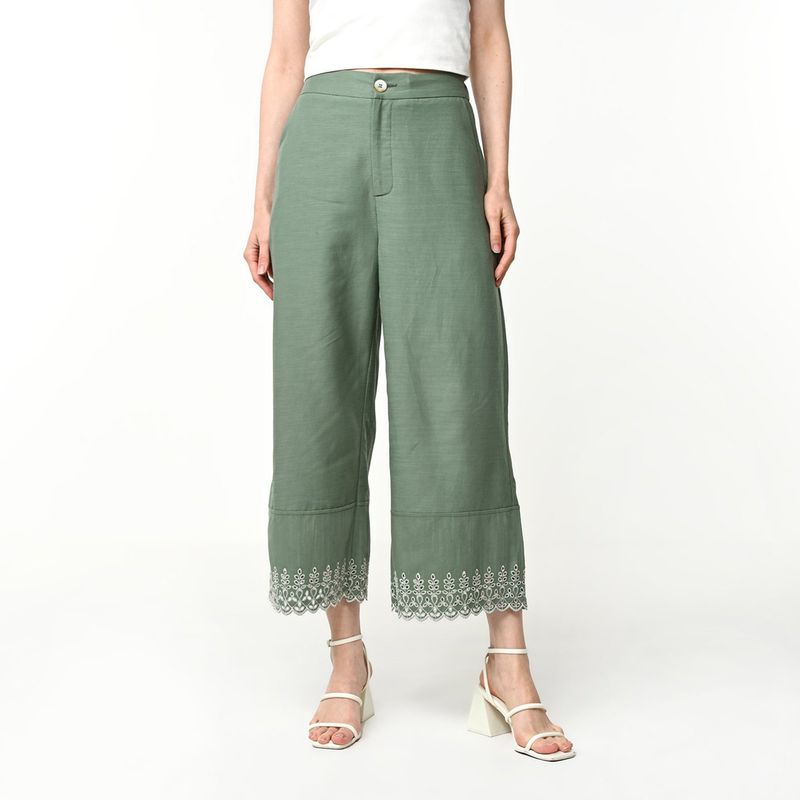 BASEMENT - Pantalón Culotte Mujer Tiro medio Basement