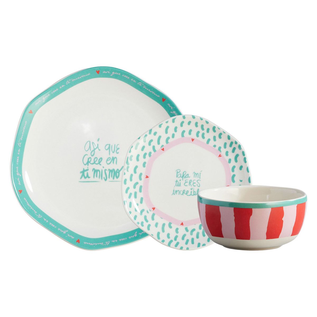 CORONA - Vajilla Corona: 4 puestos 12 piezas Jose y Cami