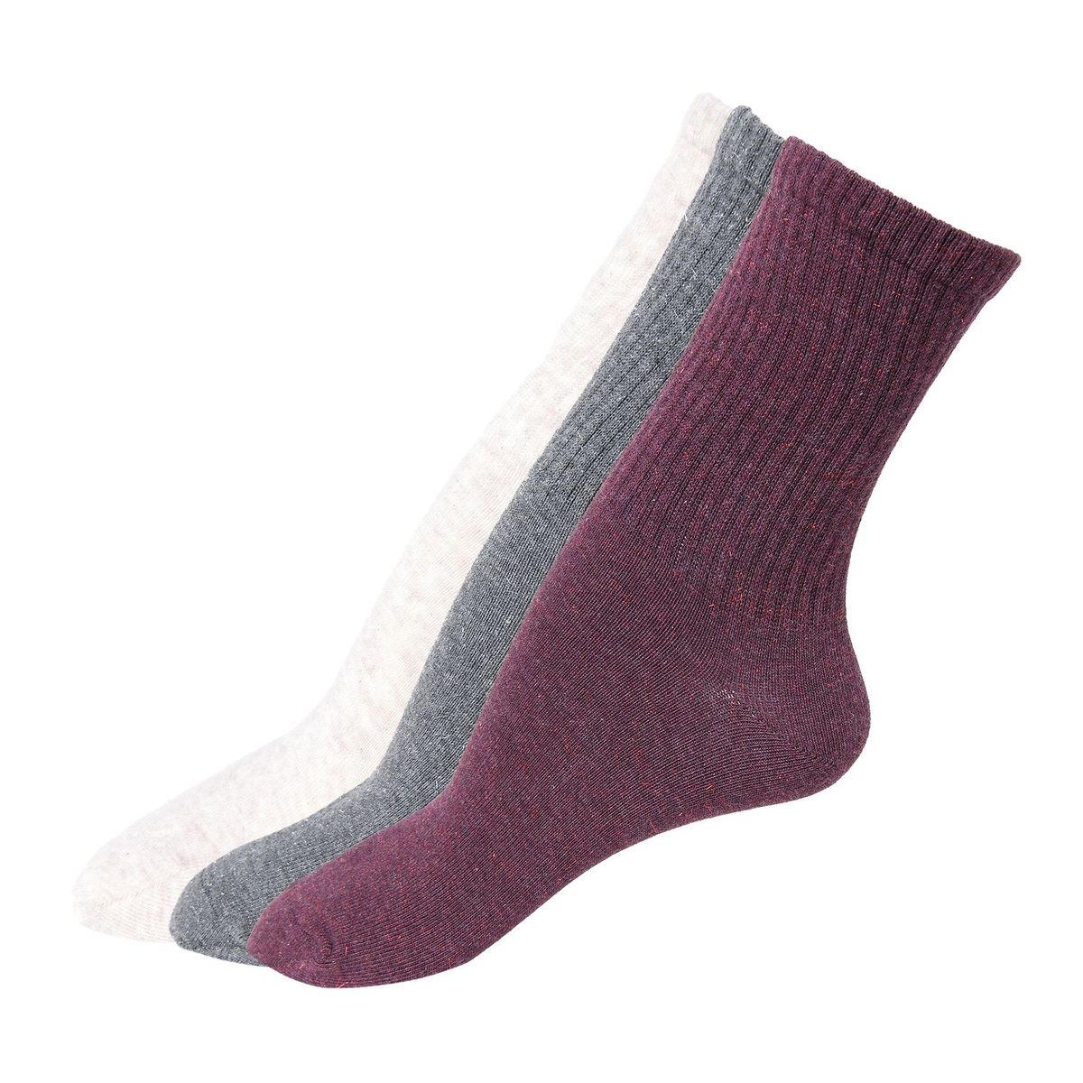 BLU - Medias Mujer Medio Pack de 3 Blu