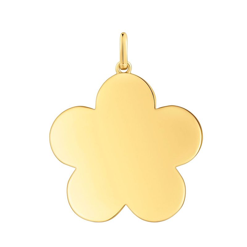 TOUS - Dije mediano flor con baño de oro 18 kt sobre plata 27 mm Sweet Dolls