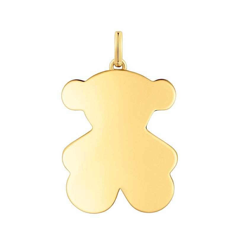 TOUS - Dije mediano oso con baño de oro 18 kt sobre plata 29 mm Sweet Dolls