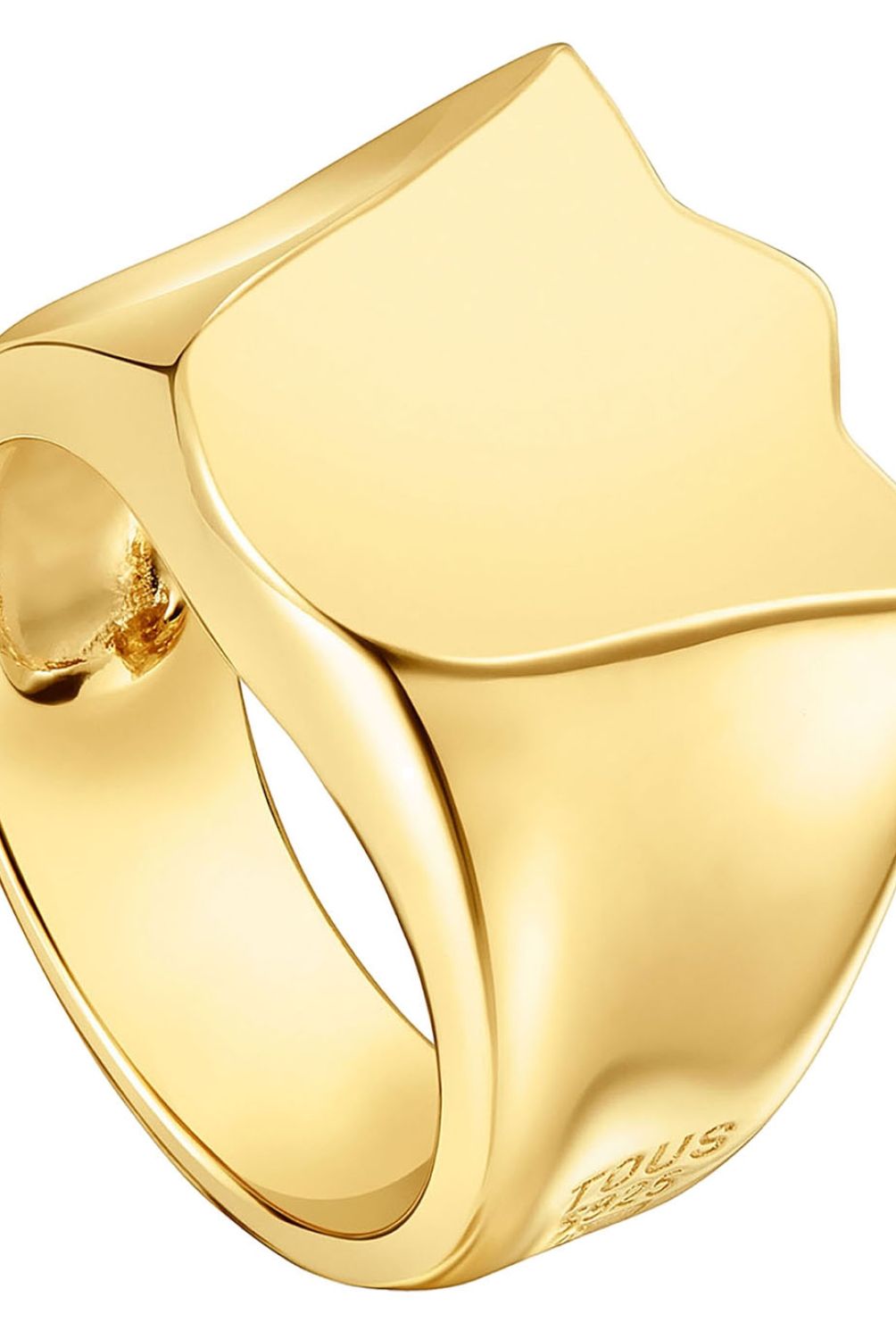 TOUS - Anillo sello tulipa con baño de oro 18 kt sobre plata Sweet Dolls