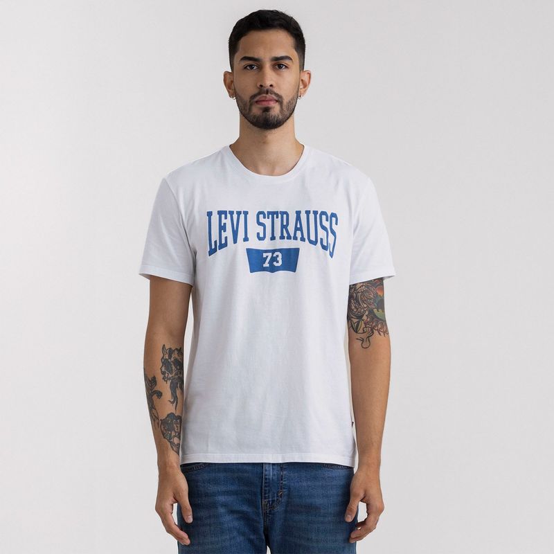 LEVIS - Camiseta Hombre Con Estampado Recto de Algodón Levis