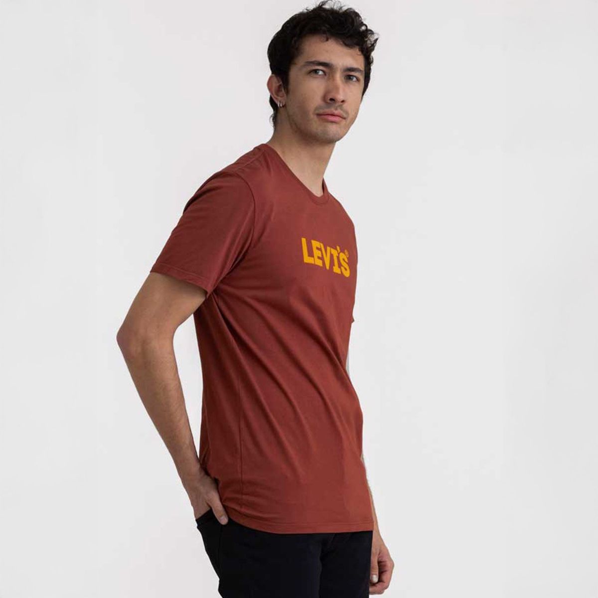 LEVIS - Camiseta Hombre Con Estampado Recto de Algodón Levis