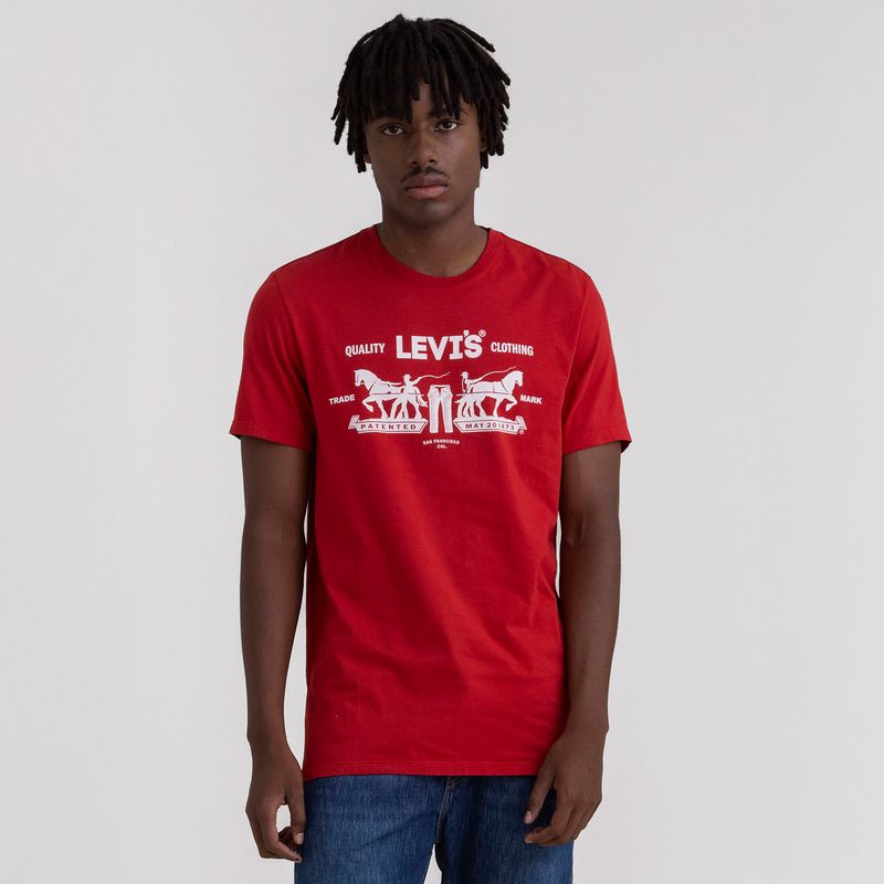 LEVIS - Camiseta Hombre Con Estampado Recto de Algodón Levis