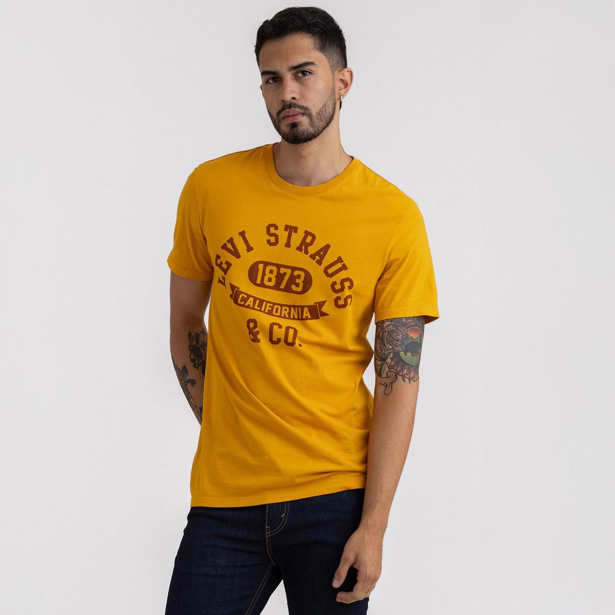 LEVIS - Camiseta Hombre Con Estampado Recto de Algodón Levis
