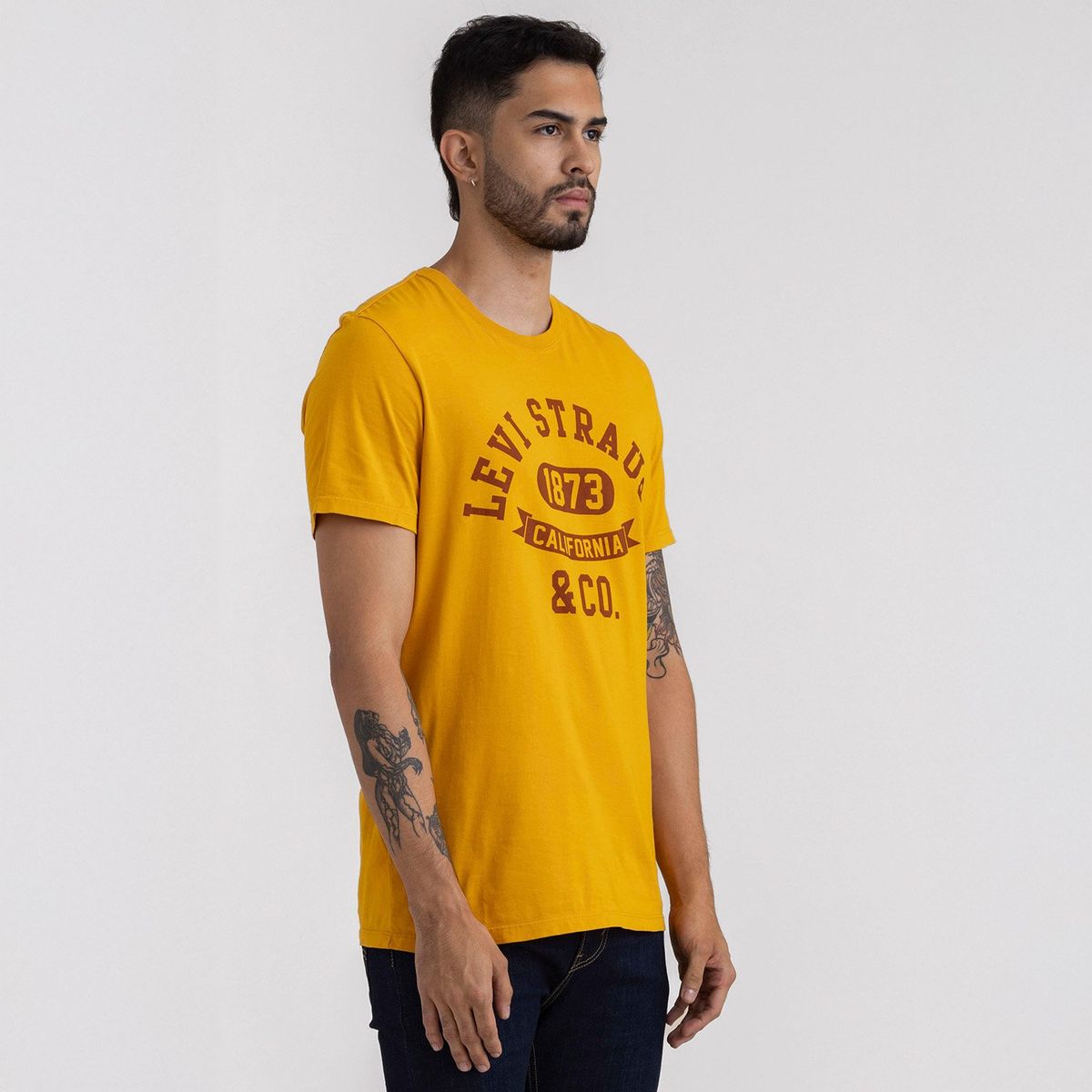 LEVIS - Camiseta Hombre Con Estampado Recto de Algodón Levis