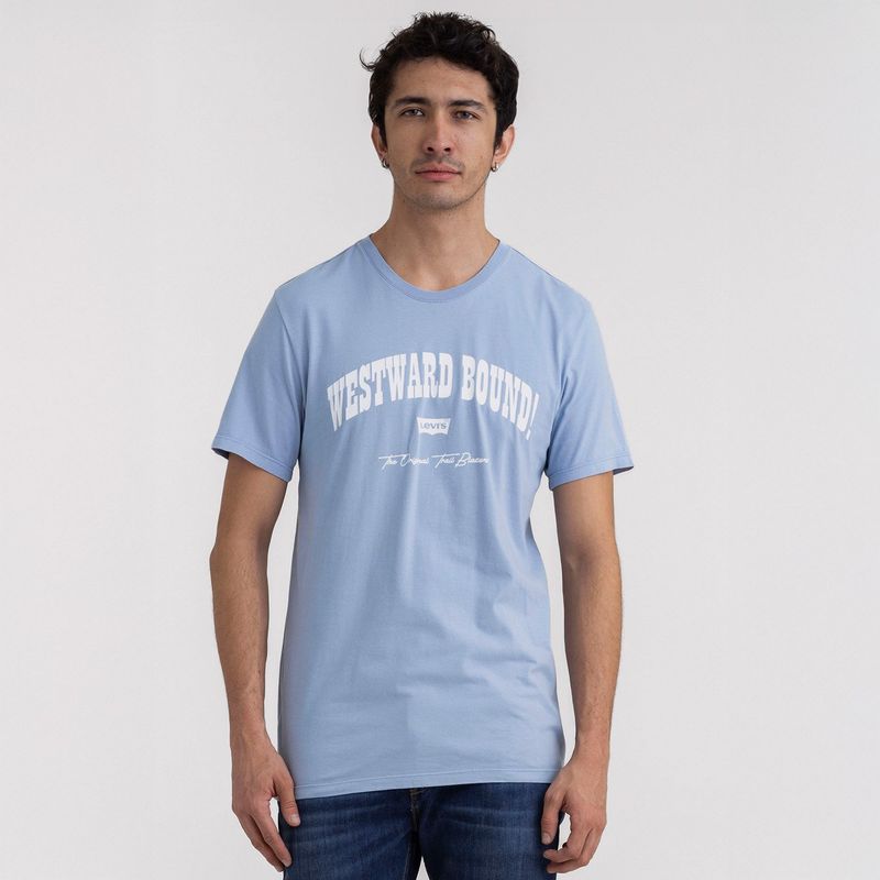 LEVIS - Camiseta Hombre Con Estampado Recto de Algodón Levis
