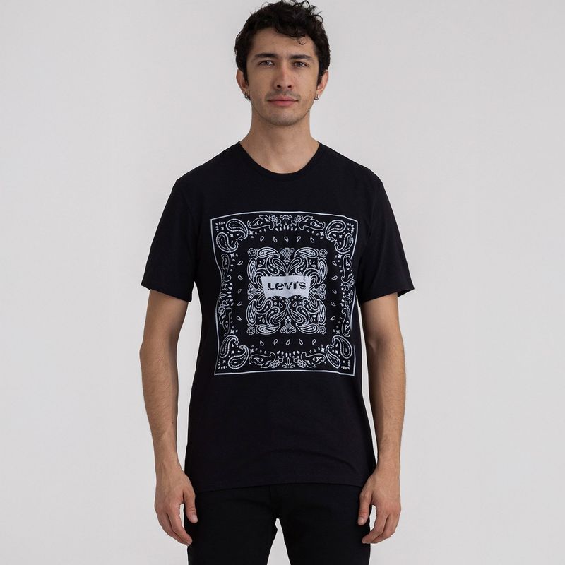 LEVIS - Camiseta Hombre Con Estampado Recto de Algodón Levis