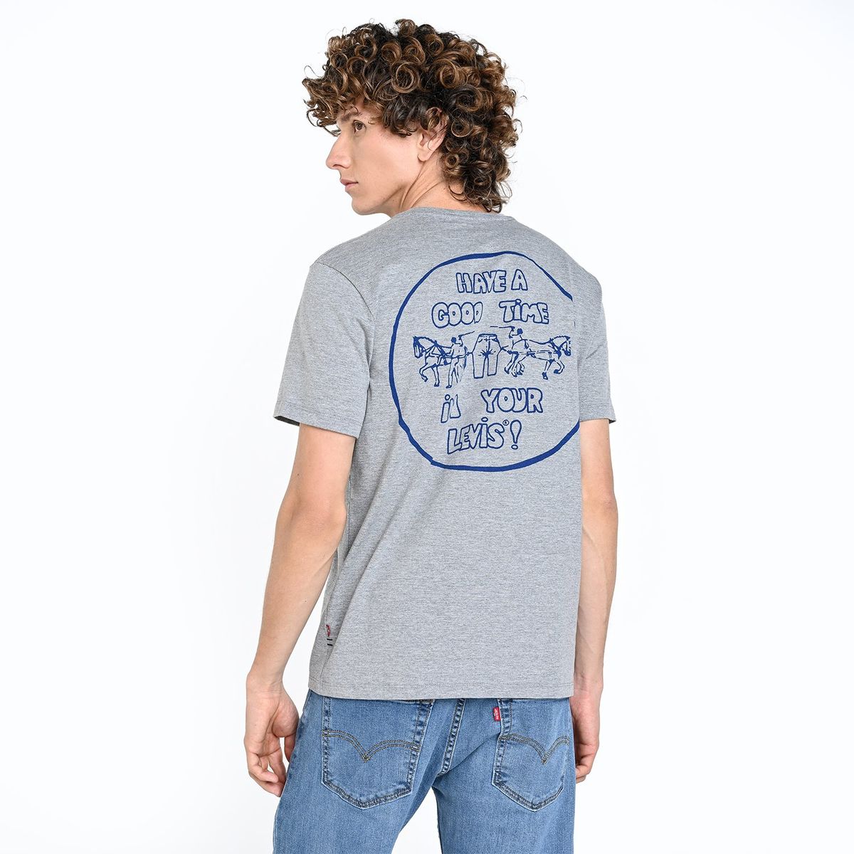 LEVIS - Camiseta Hombre Con Estampado Recto de Algodón Levis