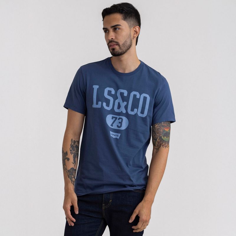 LEVIS - Camiseta Hombre Con Estampado Recto de Algodón Levis