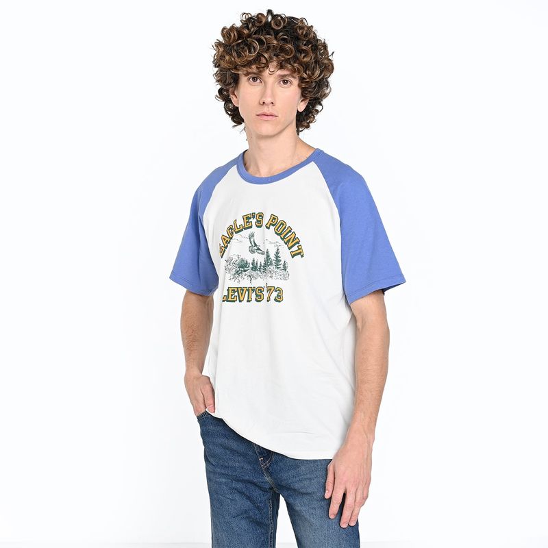 LEVIS - Camiseta Hombre Con Estampado Recto de Algodón Levis