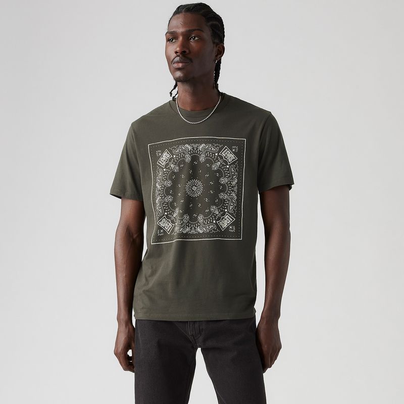 LEVIS - Camiseta Hombre Con Estampado Recto de Algodón Levis