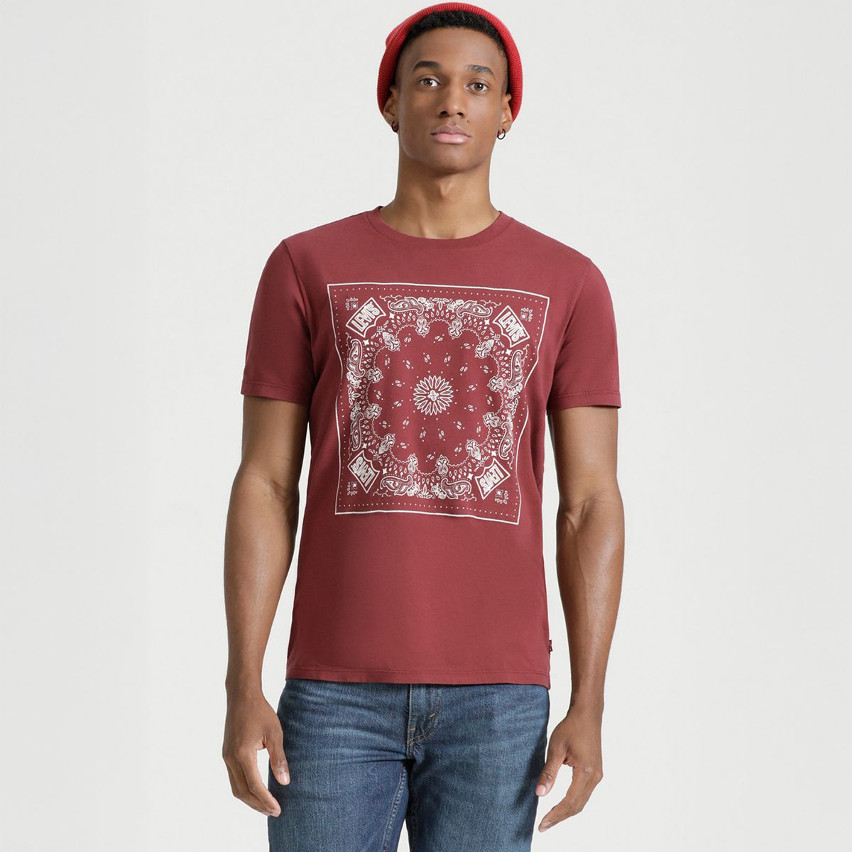 LEVIS - Camiseta Hombre Con Estampado Recto de Algodón Levis