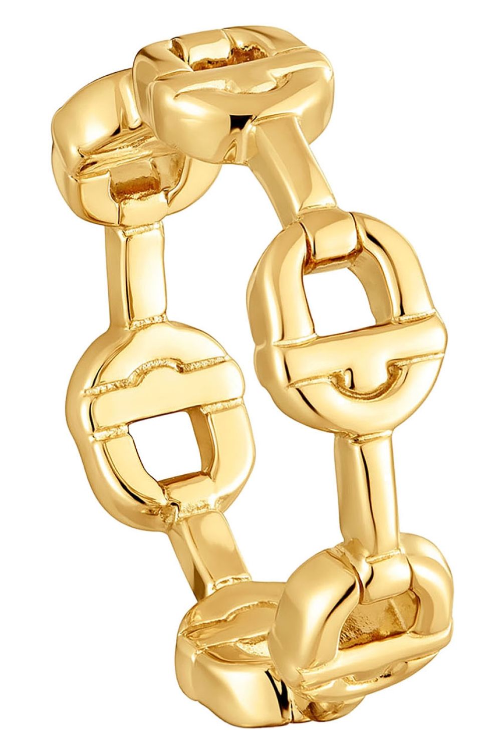 TOUS - Anillo logo con baño de oro 18 kt sobre plata TOUS MANIFESTO
