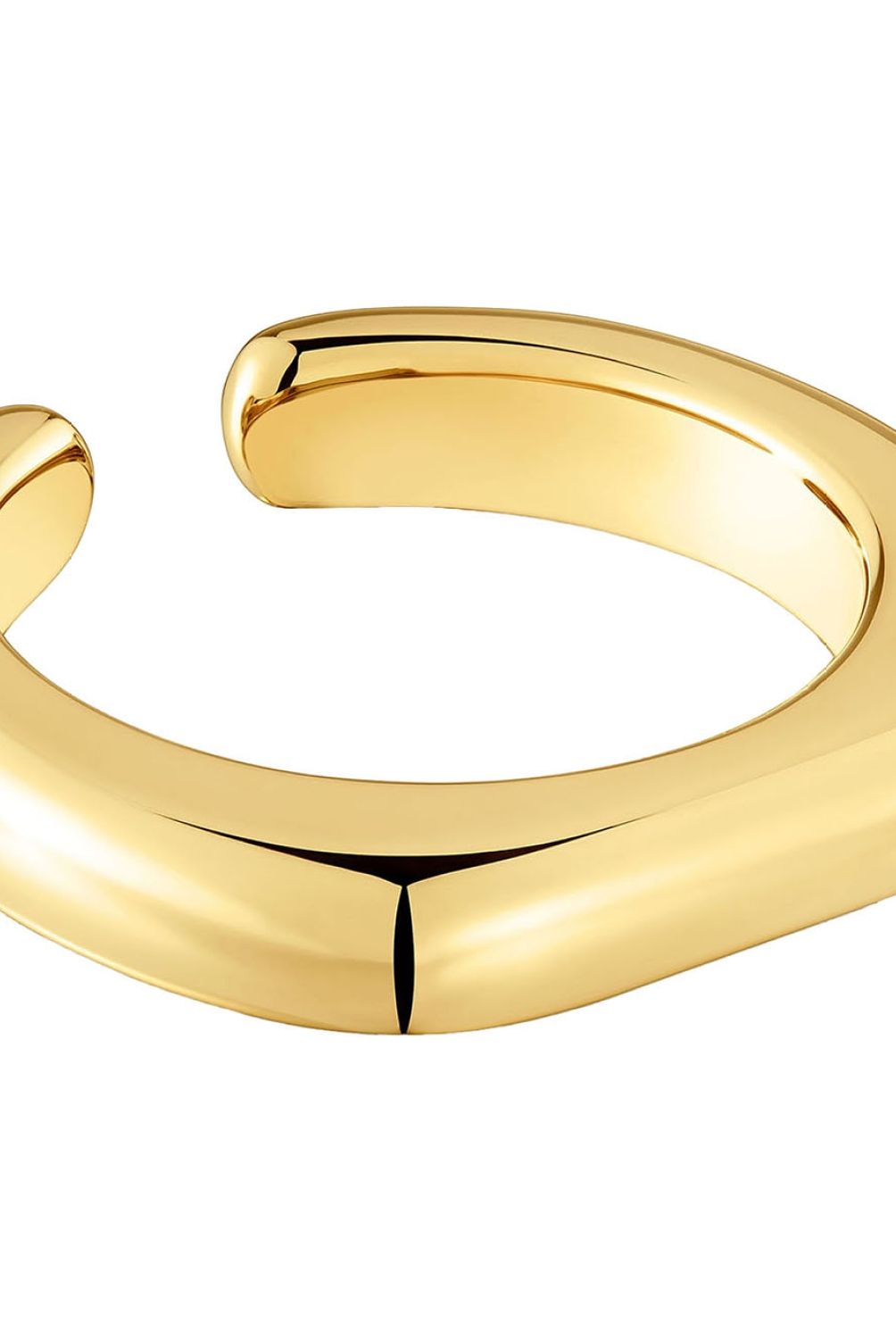 TOUS - Anillo abierto con baño de oro 18 kt sobre plata Line