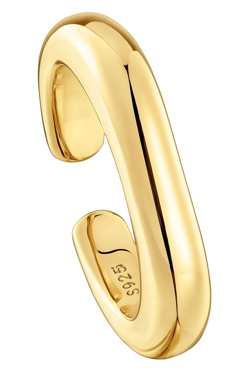 TOUS - Anillo abierto con baño de oro 18 kt sobre plata Line