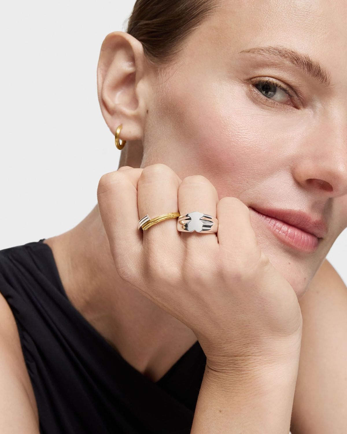 Anillo mediano bicolor y motivos oso TOUS 1950 TOUS