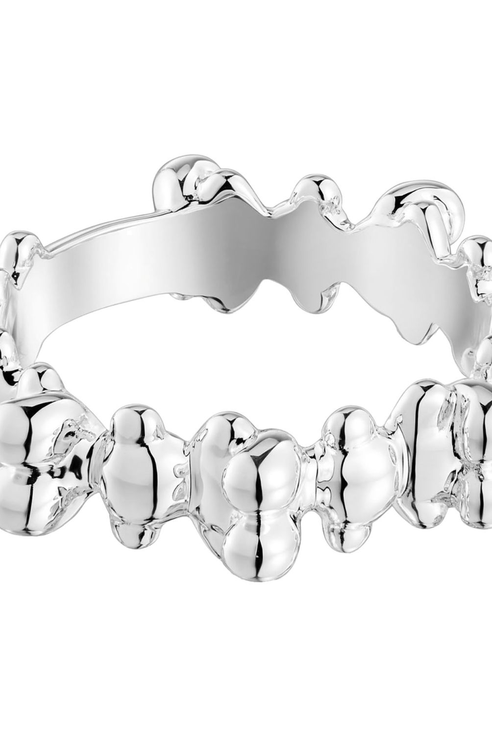 TOUS - Anillo mediano de plata motivos oso Bold Bear