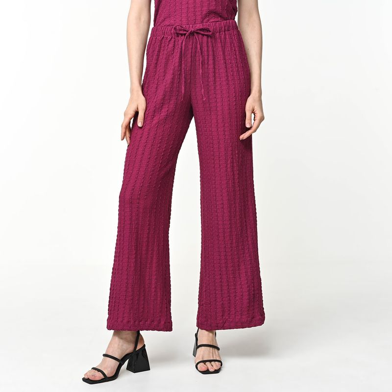 BASEMENT - Pantalón Wide leg Mujer Tiro medio Basement
