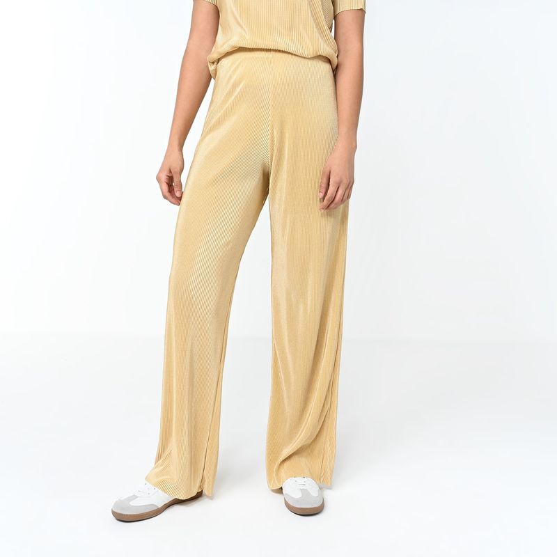 BASEMENT - Pantalón Wide Leg Mujer Tiro medio Basement