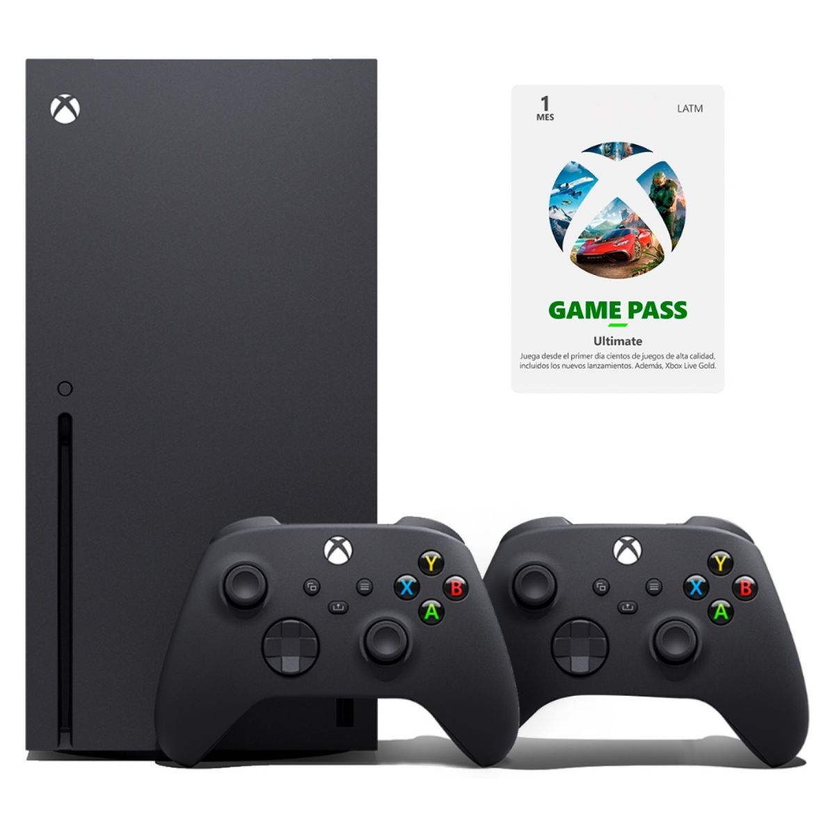 XBOX - Xbox Serie X + 2 Controles + Game Pass ultimate 1 mes 1 TB