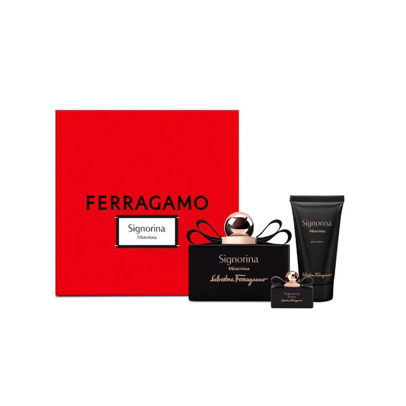 FERRAGAMO - Set de Perfume Mujer Ferragamo 100ML EDP + 50 ML BL + 5 ML MINIATURE