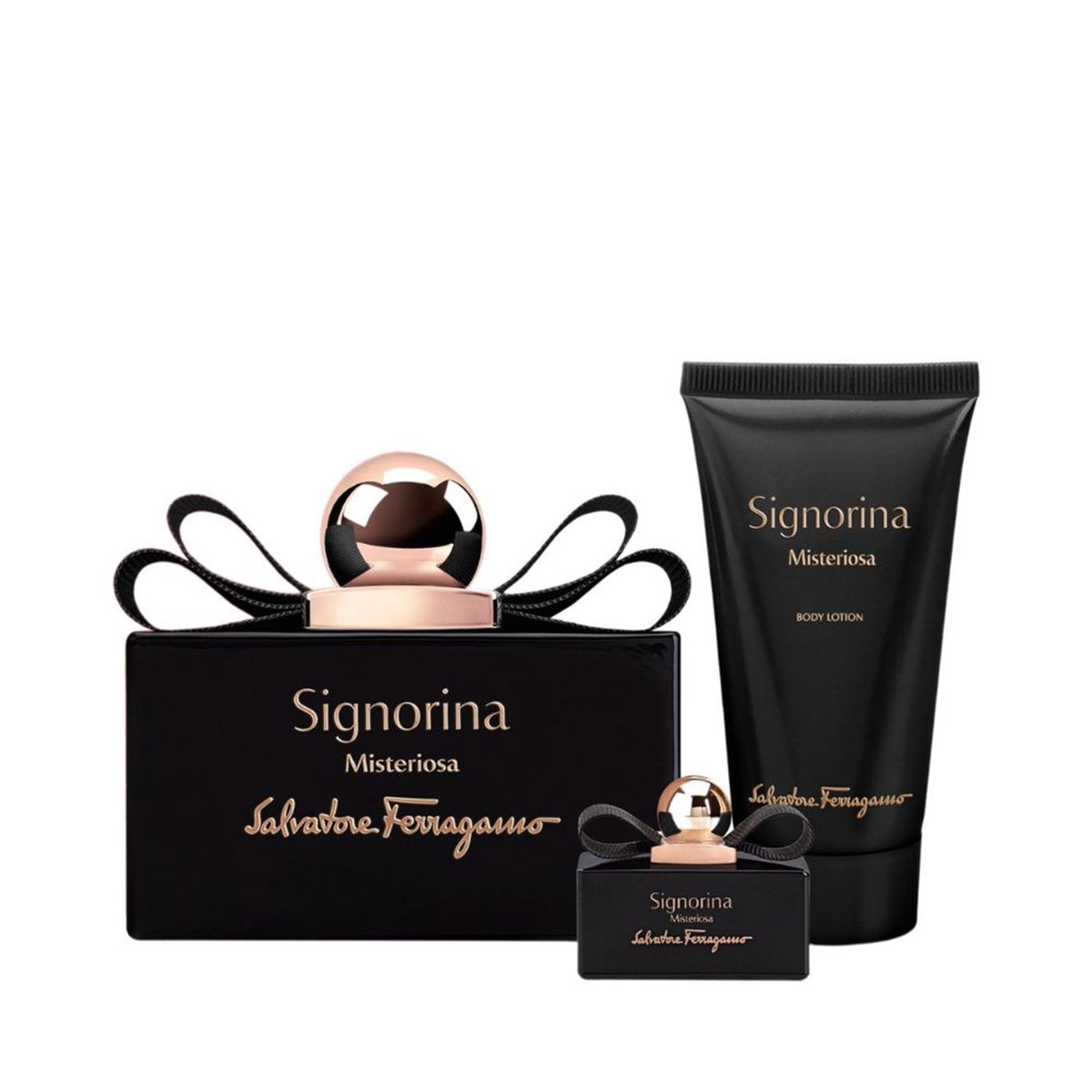 FERRAGAMO - Set de Perfume Mujer Ferragamo 100 ml Eau de parfum + 50 ml BL + 5 ml MINIATURE