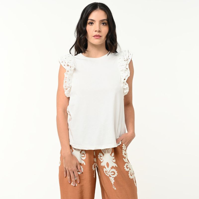 UNIVERSITY CLUB - Blusa Mujer Sin mangas de Algodón University Club