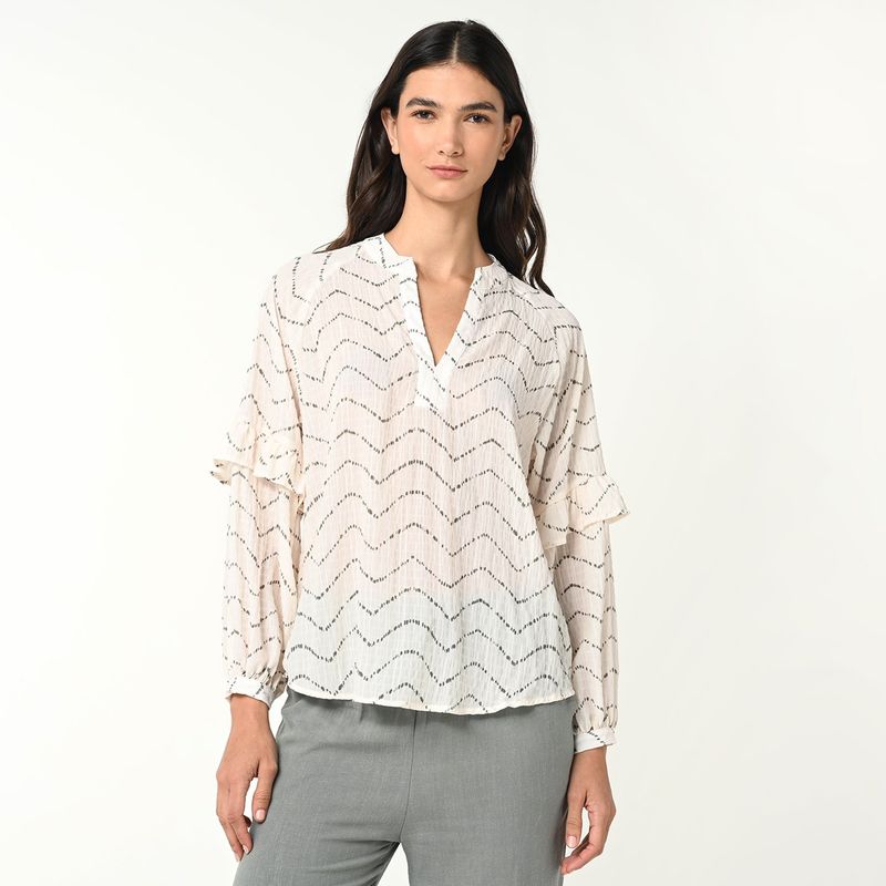 UNIVERSITY CLUB - Camisa Mujer Manga larga University Club