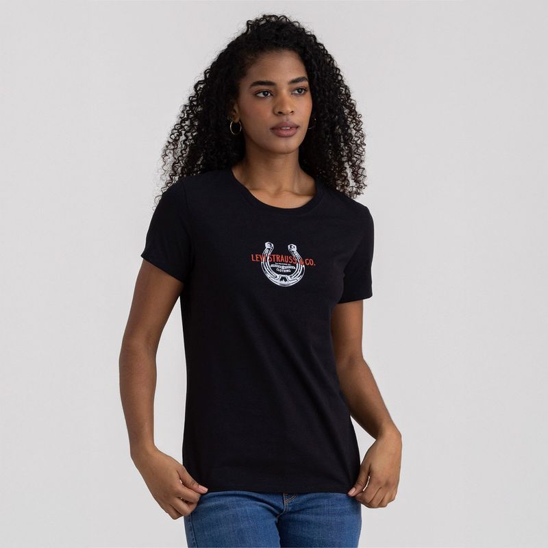 LEVIS - Camiseta Mujer Estampado Manga corta de Algodón Levis