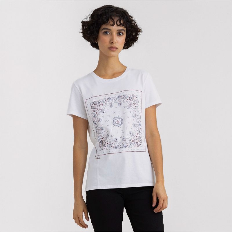 LEVIS - Camiseta Mujer Estampado Manga corta de Algodón Levis