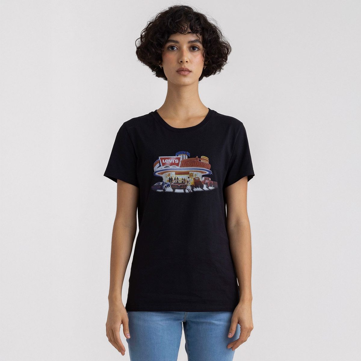 LEVIS - Camiseta Mujer Estampado Manga corta de Algodón Levis