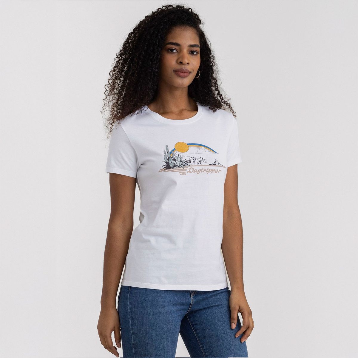 LEVIS - Camiseta Mujer Estampado Manga corta de Algodón Levis