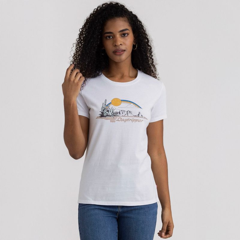 LEVIS - Camiseta Mujer Estampado Manga corta de Algodón Levis