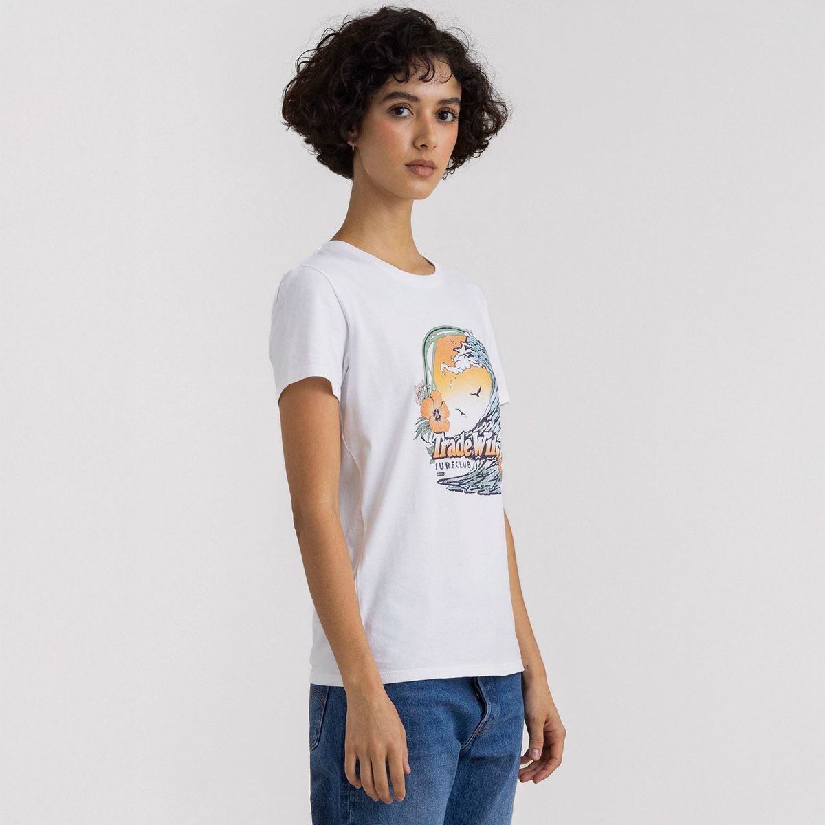 LEVIS - Camiseta Mujer Estampado Manga corta de Algodón Levis