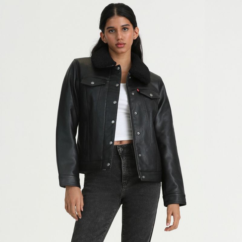 LEVIS - Chaqueta Efecto cuero Mujer Levis