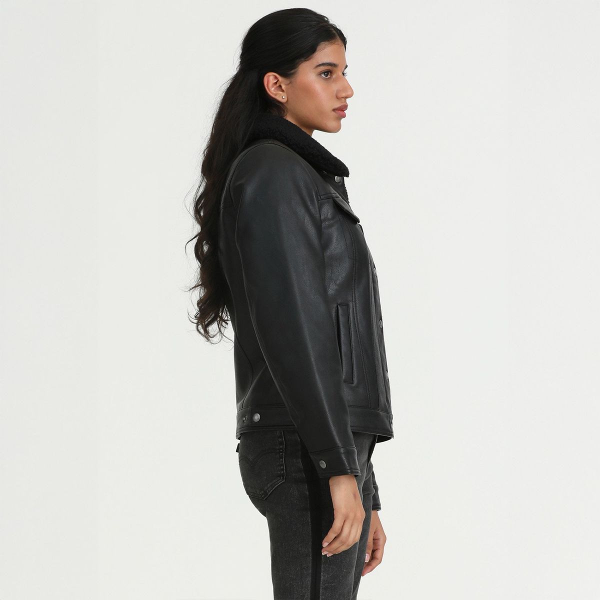 LEVIS - Chaqueta Efecto cuero Mujer Levis