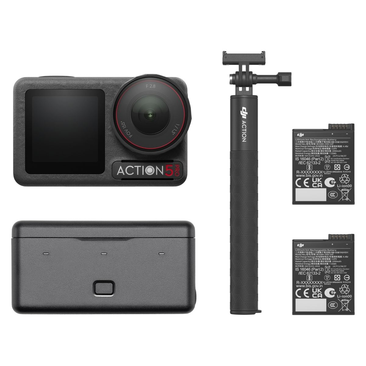 DJI - Cámara deportiva DJI Osmo Action 5 Pro Adventure Combo