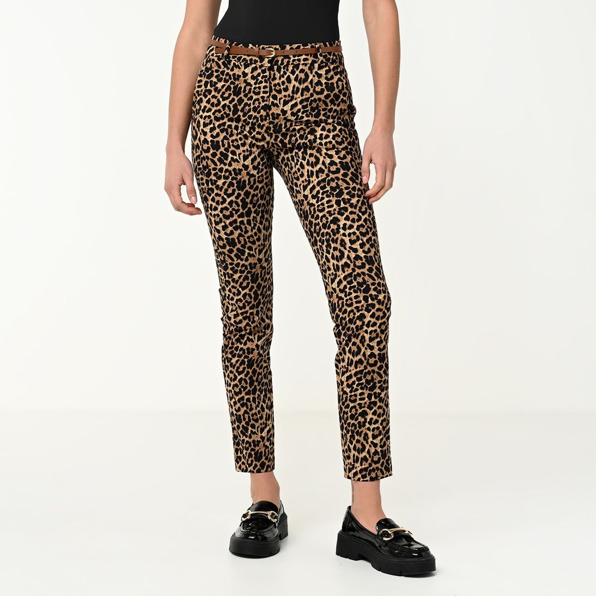 BASEMENT - Pantalón Recto Mujer Tiro medio Basement