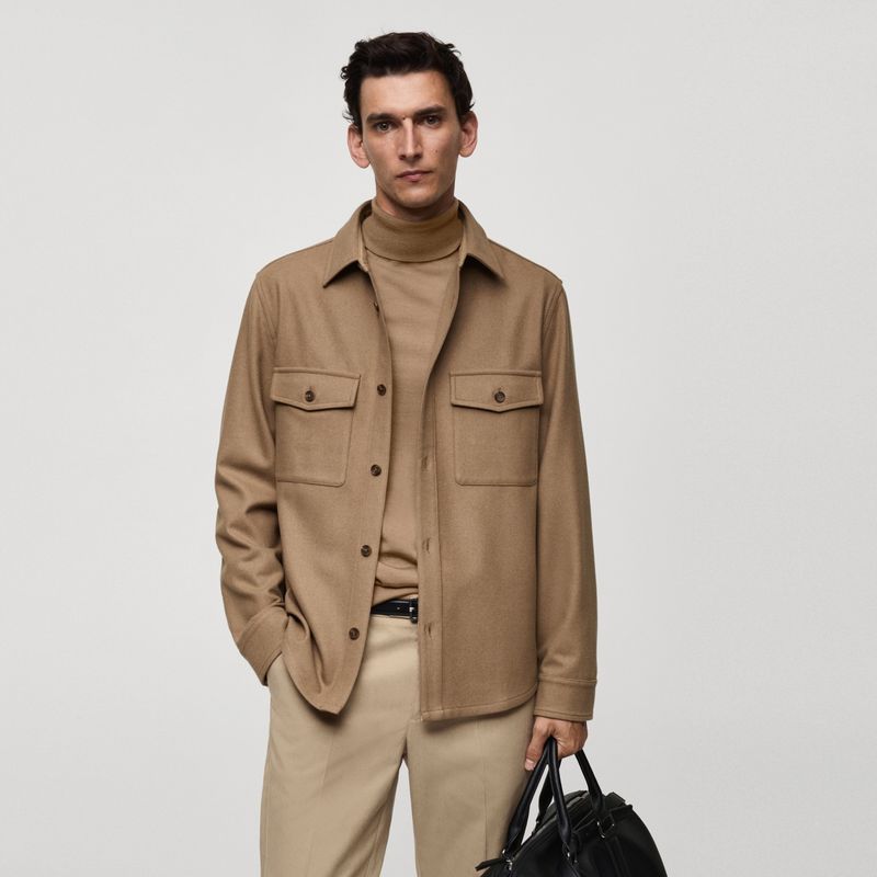 MANGO - Chaqueta Hombre de Lana Mango