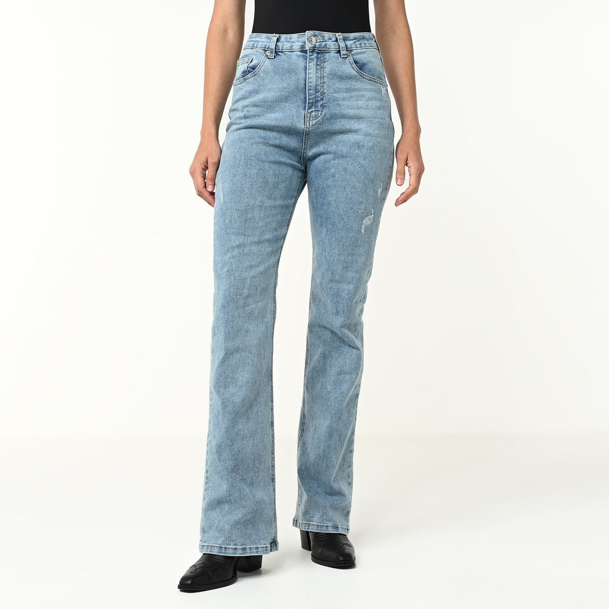 UNIVERSITY CLUB - Jean Flare Mujer Tiro alto University Club