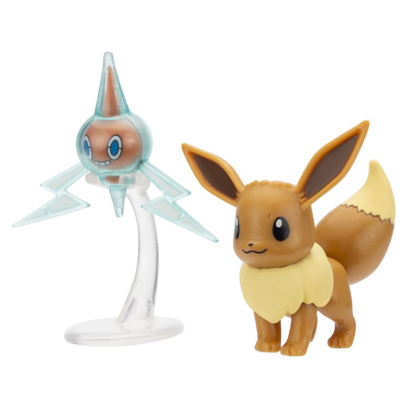 POKEMON - Figuras Pokemon 5 Cm Eeve & Rotom