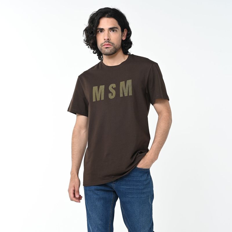 MOSSIMO - Camiseta Hombre Manga corta con Estampado de Algodón Mossimo