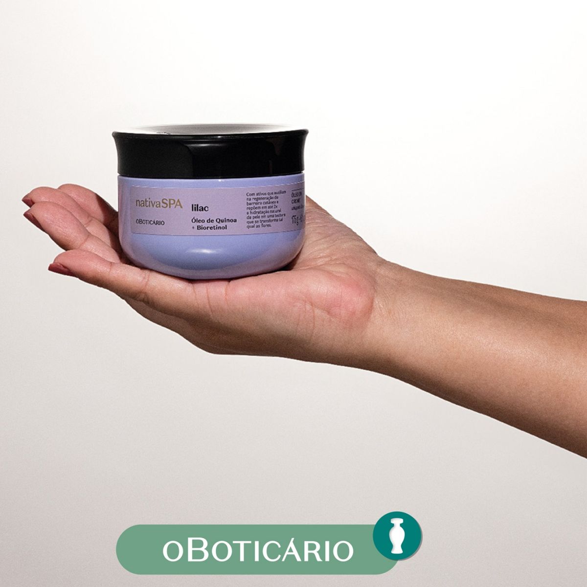 NATIVA SPA - Hidratante corporal CREME ÓLEO CORPORAL LILAC Nativa Spa O Boticario Para Piel Normal 200 g 