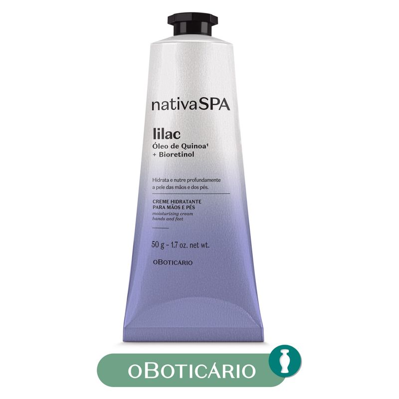 NATIVA SPA - Hidratante corporal CREME MÃOS E PÉS LILAC Nativa Spa Para Todo tipo de piel 75 g