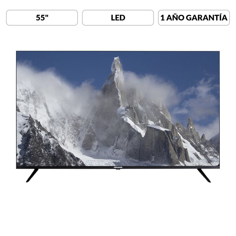 CHALLENGER - Televisor Challenger | 55 pulgadas LED 4K UHD | 55BO67