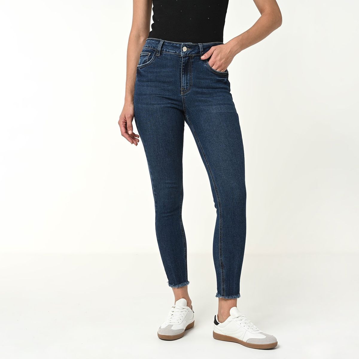 BASEMENT - Jean Skinny Mujer Tiro medio Basement